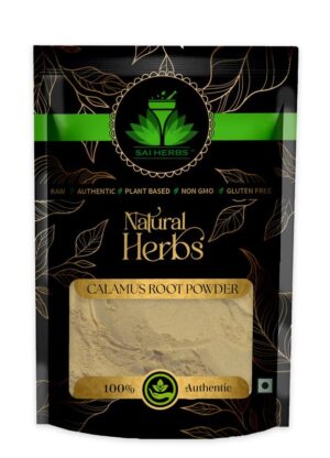 SAI HERBS Calamus Root Powder - Acorus Calamus Powder - Pure & Natural