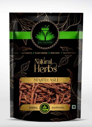 SAI HERBS Majith Root - Manjistha Root - Manjith - Majeeth - Madder - Rubia Cordifolia - Pure & Natural