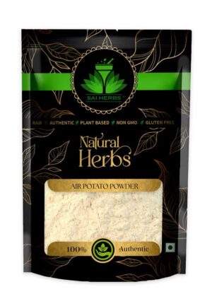 SAI HERBS Air Potato Powder - Air Yam Powder - Bitter Yam Powder - Cheekyyam Powder - Dioscorea Bulbifera Powder - Pure & Natural