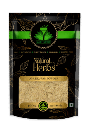 SAI HERBS Amukkuram Churan - Good for Healthy Lifestyle, Supports Overall Wellness - Pure & Natural
