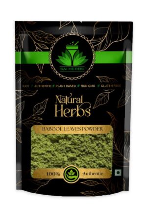 SAI HERBS Babool Leaves Churan - Barg-e-Babool Churan - Pure & Natural