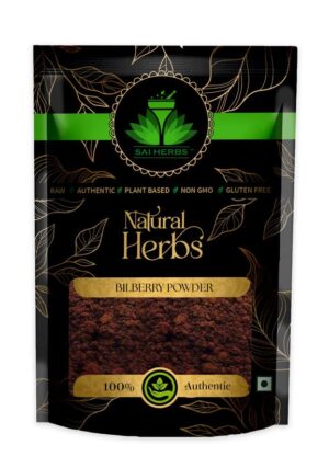 SAI HERBS Bilberry Siddha Powder - Vaccinium Myrtillus Siddha Powder - Pure & Natural