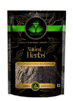 SAI HERBS Black Psyllium Husk Seeds Churan - Good for Healthy Lifestyle, Supports Overall Wellness - Pure & Natural