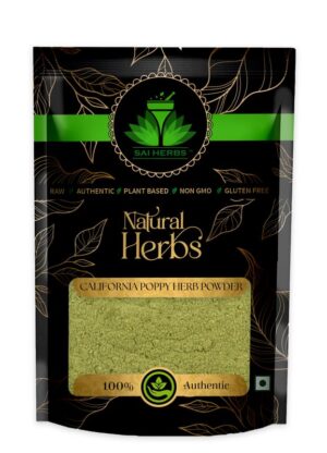 SAI HERBS California Poppy Herb Powder - Eschscholzia Californica Powder - Pure & Natural
