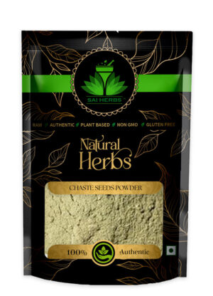 SAI HERBS Chaste Seeds Powder - Good for Healthy Lifestyle, Supports Overall Wellness - Pure & Natural