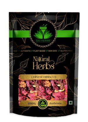SAI HERBS Chinese Hibiscus - China Rose - Rose Mallow - Shoeblackplant - Pure & Natural