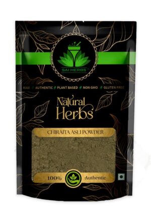 SAI HERBS Chiraita Asli Unani Powder - Enicostemma Littorale Unani Powder - Swertia Chiraita Unani Powder -Pure & Natural