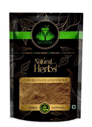 SAI HERBS Chithira Moolaver Unani Powder - White Leadwort Root Unani Powder - Pure & Natural