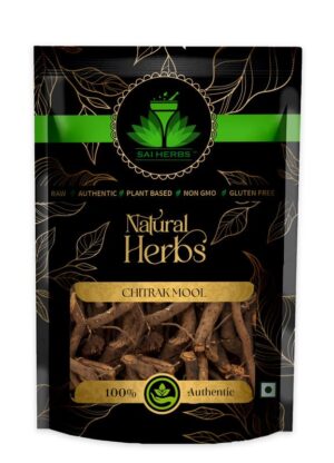 SAI HERBS Chitrak Mool - Chitrak Jadd - Chita Jadd - Plumbago Indica - Plumbago Zeylanica - Pure & Natural
