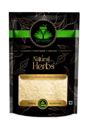 SAI HERBS Coprinus Comatus Mushroom Powder - Pure & Natural
