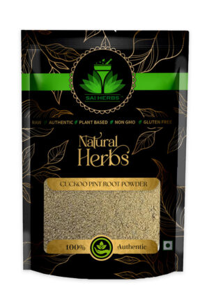 SAI HERBS Cuckoo Pint Root Unani Powder - Good for Healthy Lifestyle, Supports Overall Wellness - Pure & Natural