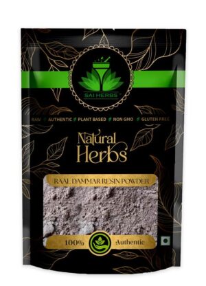 SAI HERBS Raal Dammar Resin Siddha Powder - Original Raal Dammar Resin - Pure & Natural