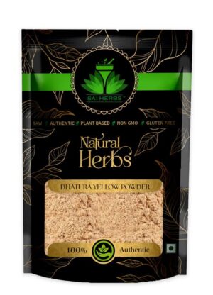 SAI HERBS Dhatura Yellow Unani Powder - Dhatura Beej Peela Unani Powder - Pure & Natural