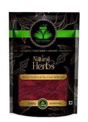 SAI HERBS Dragon Blood Incense Powder Medium Quality - Khoon Kharaba Powder - Daemonorops Powder - Draco Dragon's Blood Powder - Pure & Natural
