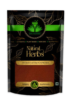 SAI HERBS Dyer's Saffron Powder - Good for Healthy Lifestyle, Supports Overall Wellness - Pure & Natural