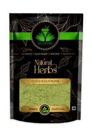 SAI HERBS Elm Leaves Powder - Good for Healthy Lifestyle, Supports Overall Wellness - Pure & Natural