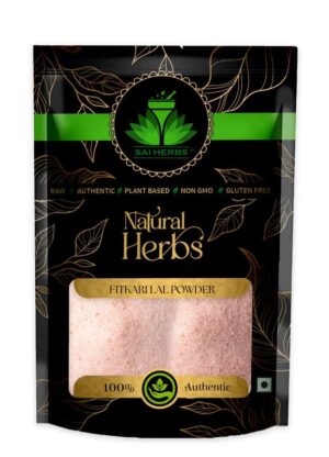 SAI HERBS Fitkari Red Churan - Phitkari Red Churan - Potassium Alum Red Churan - Alum Red Churan - Pure & Natural