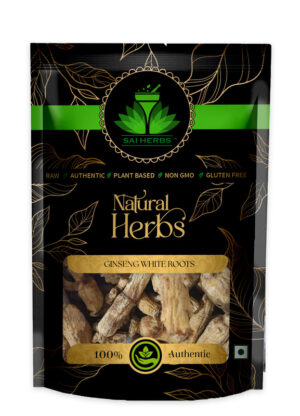 SAI HERBS Ginseng White Roots - Good for Healthy Lifestyle, Supports Overall Wellness - Pure & Natural