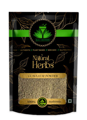 SAI HERBS Guava?Leaves Powder - Good for Healthy Lifestyle, Supports Overall Wellness - Pure & Natural