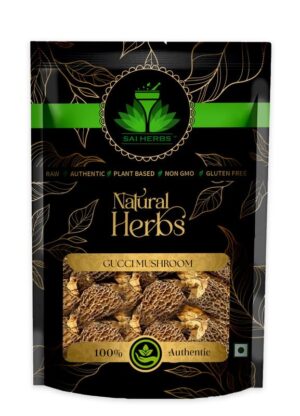 SAI HERBS Himalayan Gucci Mushroom - Premium Dried Morel Mushrooms - Pure & Natural