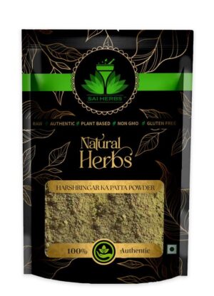 SAI HERBS Harshringar Patta Unani Powder - Harshringar Patti Unani Powder - Harsingar Patti Unani Powder - Har Singar Dry Leaves Unani Powder - Pure And Nature