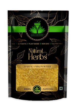 SAI HERBS Hartal Varki Siddha Powder - Hartal Warki Siddha Powder - For Skin - Warkia Hartal Siddha Powder - Pure & Natural