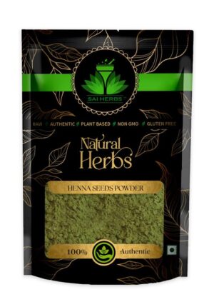 SAI HERBS Henna Seeds Siddha Powder - Tukhm-e-Hina Siddha Powder - Pure & Natural