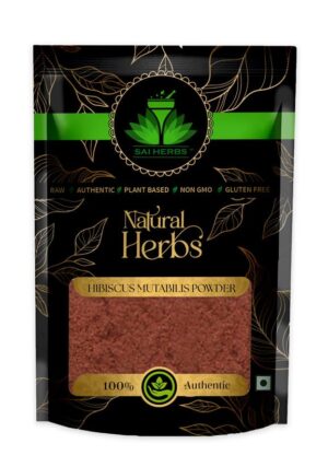 SAI HERBS Hibiscus Mutabilis Powder - Cotton Rose Powder Pure & Natural