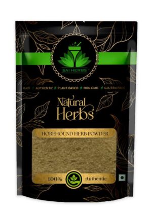 SAI HERBS Horehound Herb Unani Powder - Marrubium Vulgare Herba Unani Powder - Pure & Natural