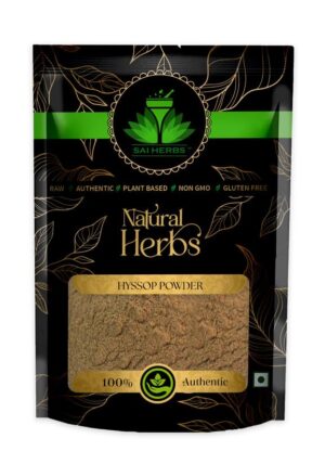 SAI HERBS Hyssop Unani Powder - Helps in Digestive Problems - Pure & Natural