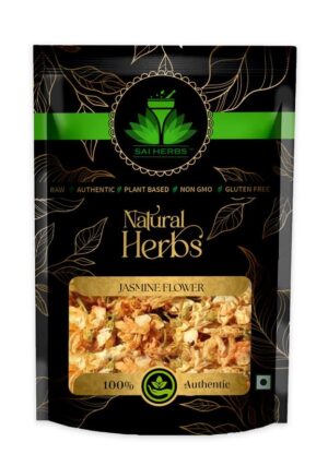 SAI HERBS Jasmine Flower Powder (Dried) - Chameli Phool Powder - Jasminum Grandiflorum Powder - Pure & Natural
