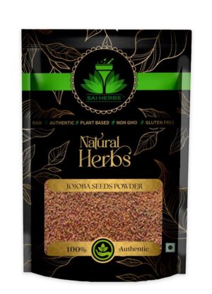 SAI HERBS Jojoba Seeds Unani Powder - Good for Skin & Hair - Pure & Natural
