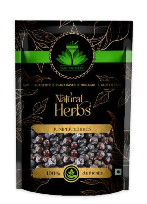 SAI HERBS Juniper Berries - Juniper Berry Fruit - Boosts Immunity - For Blood Sugar - Highly Aromatic - Pure & Natural