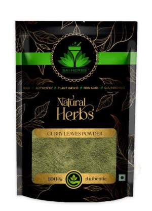 SAI HERBS Kadi Patta Powder - Kari Patta Powder - Meetha Neem Powder - Curry Patta Powder - Pure & Natural