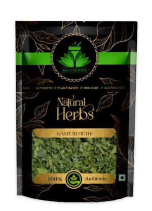 SAI HERBS Kasuri Methi - Dried Fenugreek Leaves - Aromatic Kasoori - Kasturi Methi Leaves - For Flavorful Cooking - Pure & Natural