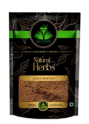 SAI HERBS Katha Powder - Acacia Catechu Powder - Pure & Natural