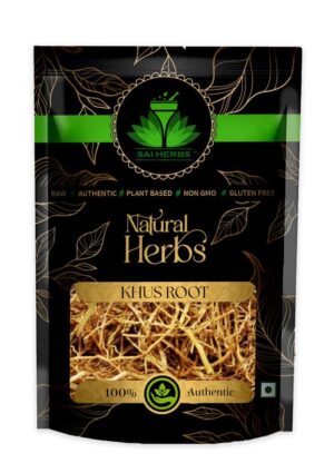 SAI HERBS Khus Root - Vettiver Roots - Lavancha - Khas Jad - Vilaamicham - Ramachham - Usira - Chrysopogon Zizanioides - Vetiveria Zizanioides - Pure & Natural