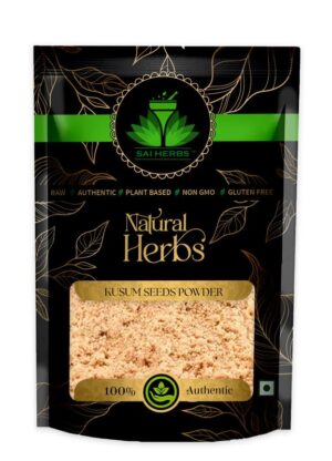 SAI HERBS Kusum Seeds Powder - SafFlower Seeds Powder - Saffola Seeds Powder - Pure & Natural