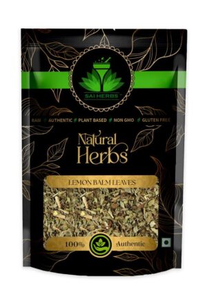 SAI HERBS Lemon Balm Leaves - Melissa Officinalis - Lemon Balm Tea - Helps with Insomnia - Pure & Natural