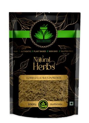 SAI HERBS Lobelia Leaves Churan - Lobelia Inflata Churan - Pure & Natural