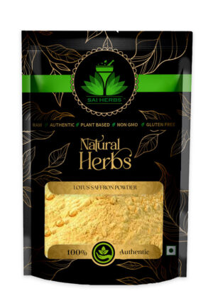SAI HERBS Lotus Saffron Powder - Good for Healthy Lifestyle, Supports Overall Wellness - Pure & Natural