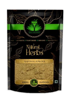 SAI HERBS Majuphal Unani Powder - Manjakani Unani Powder - Quercus Infectoria Oliv Unani Powder - Dyer's Oak Unani Powder - Gall Nuts Unani Powder - Pure & Natural