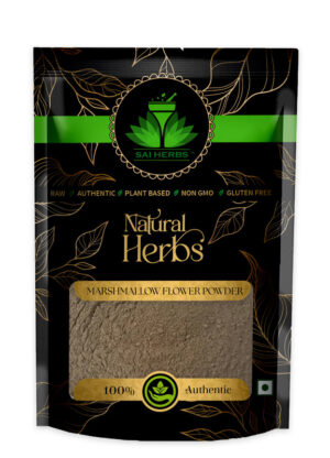 SAI HERBS Marshmallow Flower Siddha Powder - Good for Healthy Lifestyle, Supports Overall Wellness - Pure & Natural