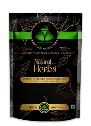 SAI HERBS Mixture of Berberis Berberine Powder with Milk Thistle Powder - Pure & Natural