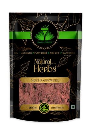 SAI HERBS Mochras Powder - Phool Supari Kali Powder - Moochras Powder - Salmalia Malabaricum Powder - Bombax Ceiba Powder - Red Silk Cotton Tree Gum Powder - Pure & Natural