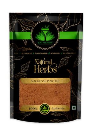 SAI HERBS Nagkesar Unani Powder - Ochrocarpus Longifolius Unani Powder - Cobra'S Saffron Unani Powder - Pure & Natural