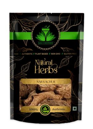 SAI HERBS Nar Kachur - Curcuma Zerumbet - Zedoary Root - Narkachoor - Kali Haldi - Pure & Natural