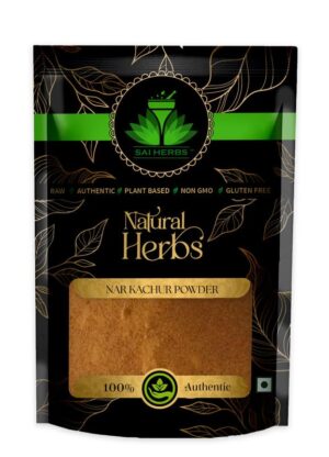 SAI HERBS Nar Kachur Powder - Narkachoor Powder - Curcuma Zerumbet Powder - Zedoary Root Powder - Pure & Natural