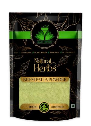 SAI HERBS Neem Patta Powder - Azadirachta Indica Powder - Neem Leaves Powder - Pure & Natural