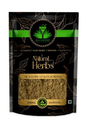 SAI HERBS Nilavembu Leaves Unani Powder - King Of Bitter Dried Leaves Unani Powder - Pure & Natural